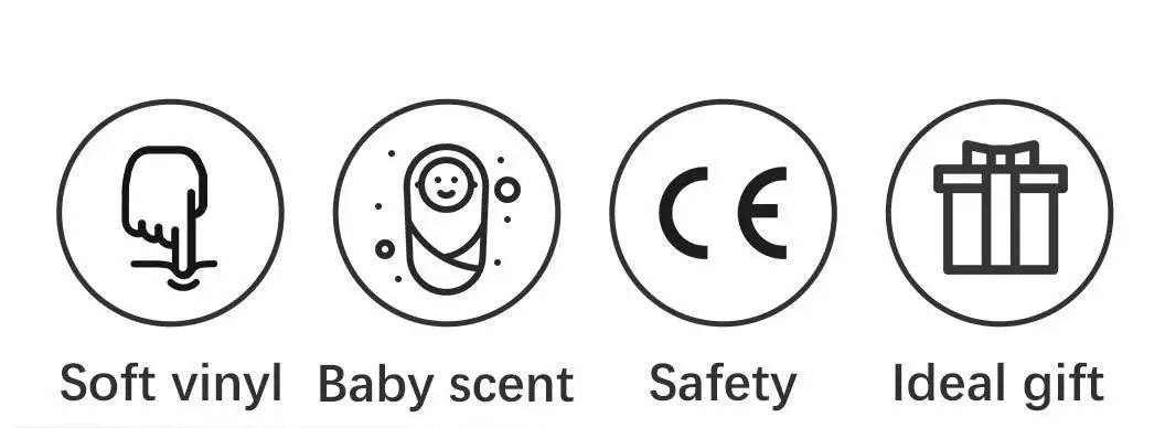 45cm Handmade Lanny Bebe Reborn 3D Painted Black Skin Lifelike Real Newborn Baby Dolls muñecas reborn reales para niñas - ToylandEU