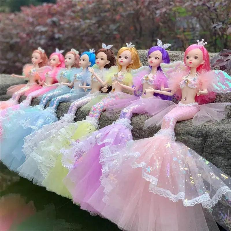  45cm Mermaid Doll Girl Toy Blue Eyes Princess Doll Gift -  ToylandEU™