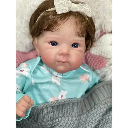  45cm Vinyl Baby Doll Rooted Hair Soft Cotton Body -  ToylandEU™