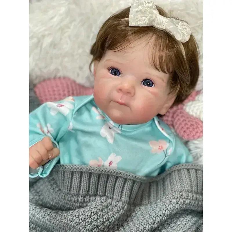  45cm Vinyl Baby Doll Rooted Hair Soft Cotton Body -  ToylandEU™