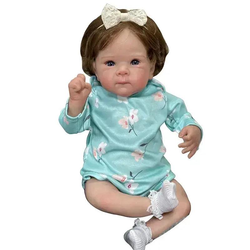  45cm Vinyl Baby Doll Rooted Hair Soft Cotton Body -  ToylandEU™