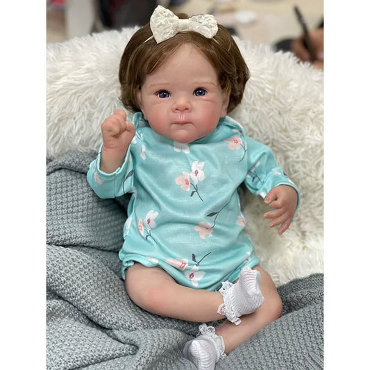 45cm Vinyl Baby Doll With Rooted Hair And Cotton Body - ToylandEU
