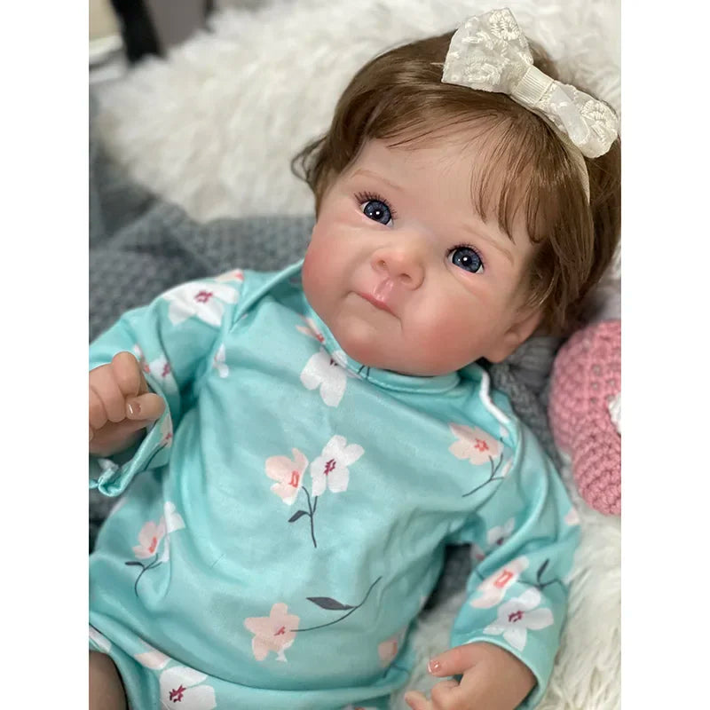 45cm Vinyl Baby Doll With Rooted Hair And Cotton Body - ToylandEU