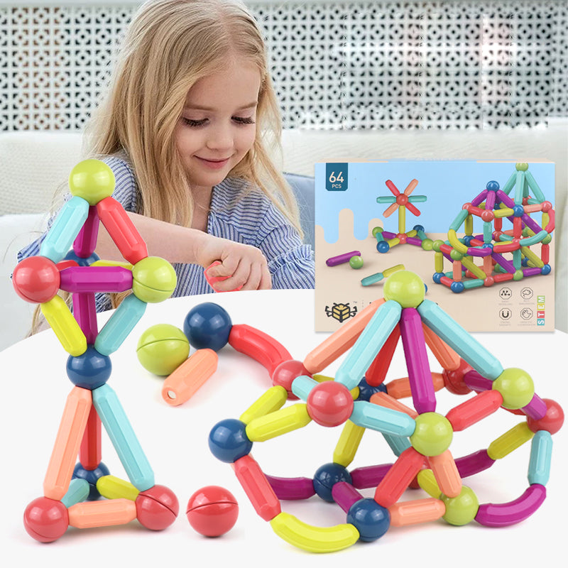 Magnetic Stick Building Blocks Toy Set for Children - ToylandEU