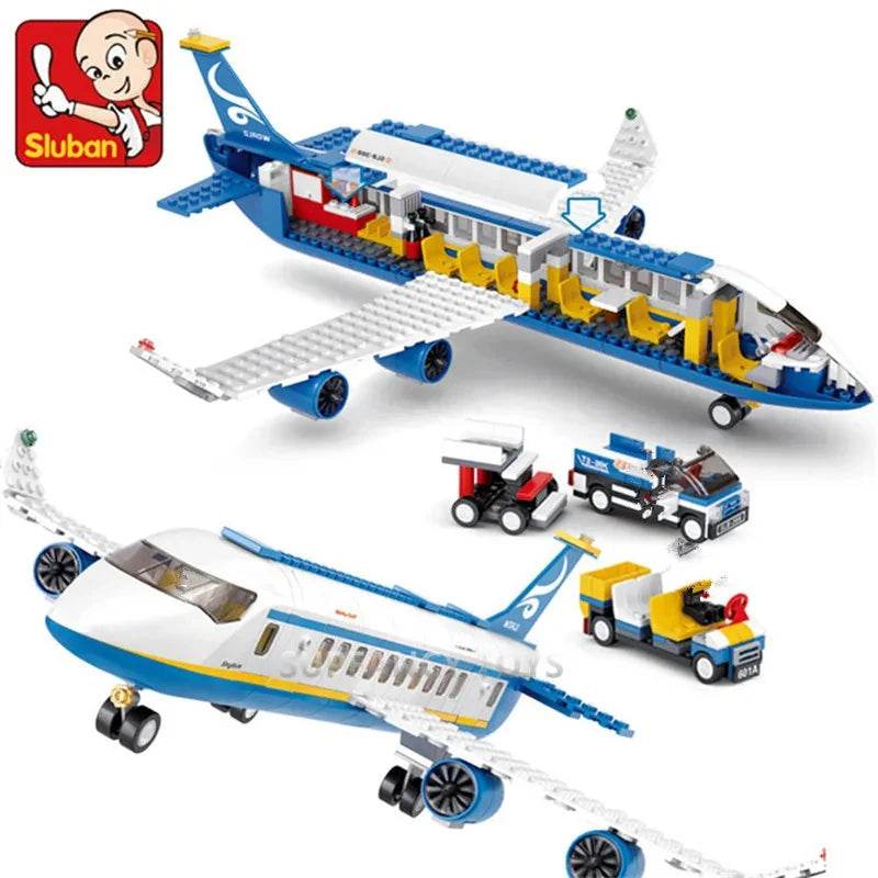 463Pcs City Airport Airbus Aircraft Airplane Building Blocks - ToylandEU