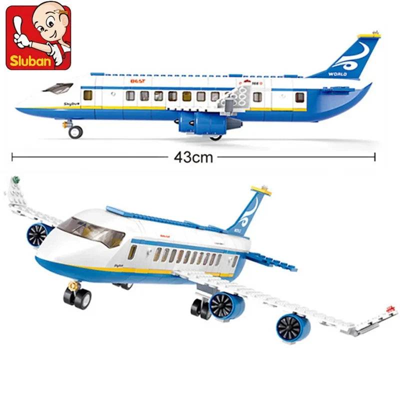 463Pcs City Airport Airbus Aircraft Airplane Building Blocks - ToylandEU