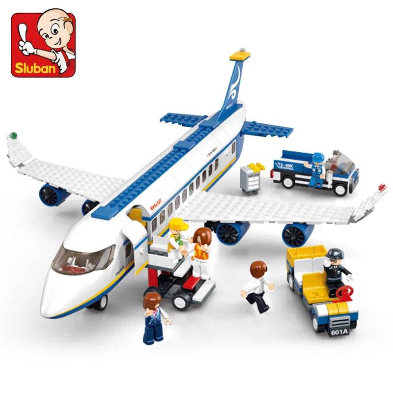 463Pcs City Airport Airbus Aircraft Airplane Building Blocks - ToylandEU