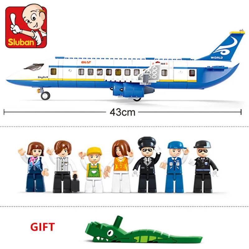 463Pcs City Airport Airbus Aircraft Airplane Building Blocks - ToylandEU