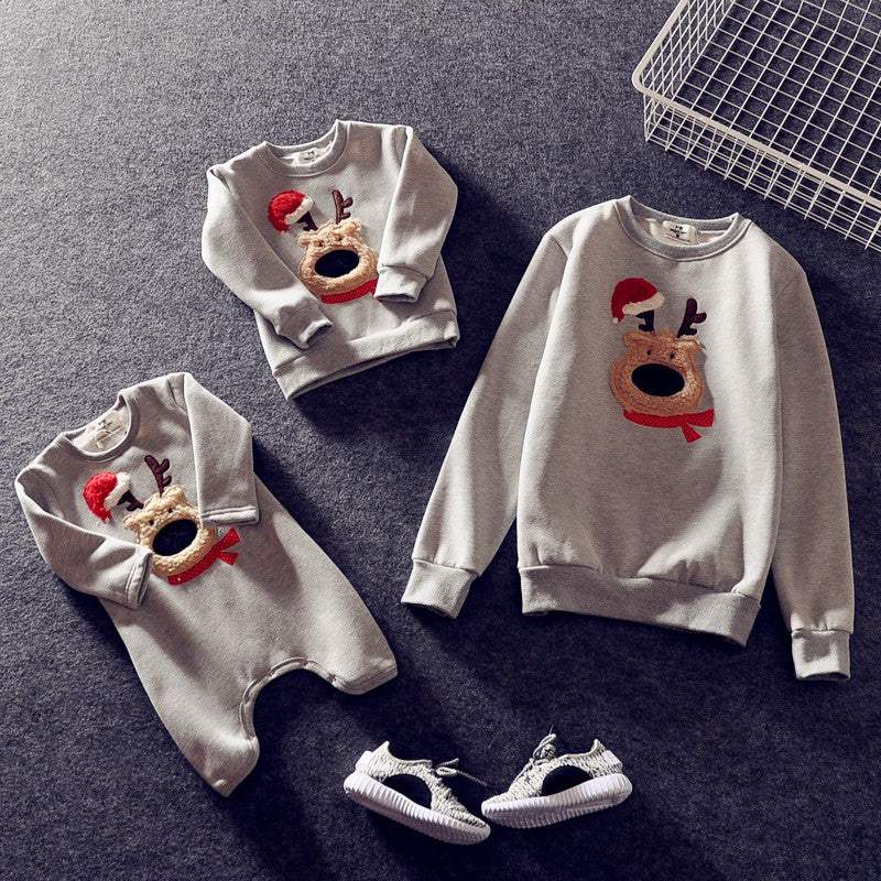 Kids' Christmas Cotton Clothes Set | Cartoon Animation | Unisex