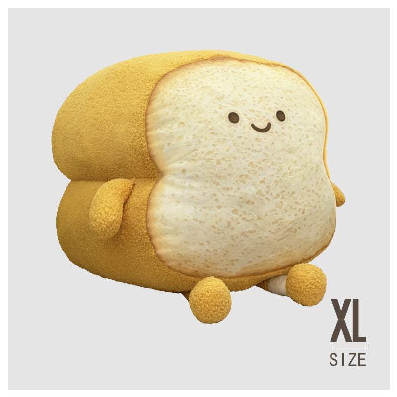 Toast Bread Plush Pillow | Short Plush, Roasted Style