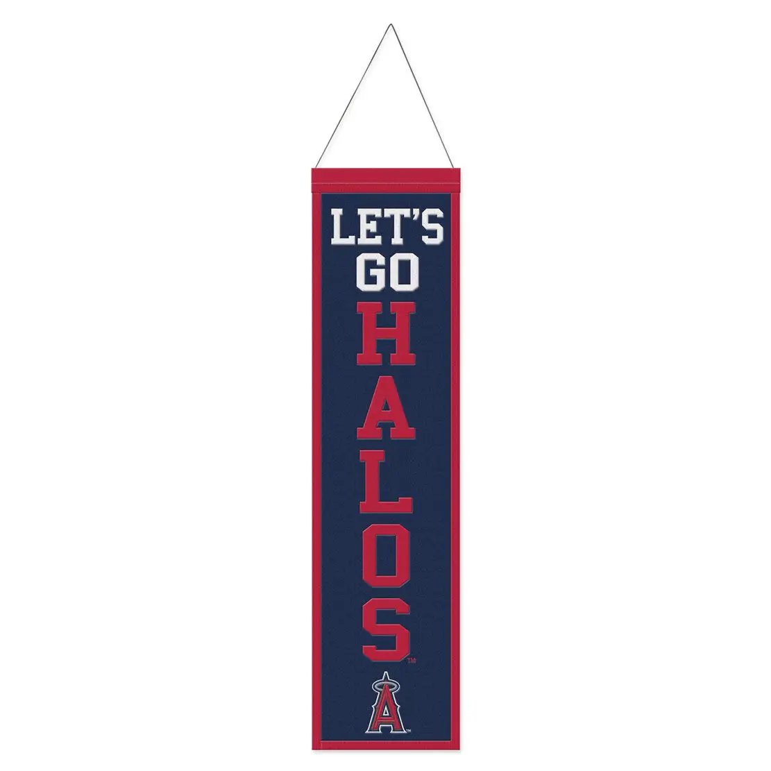 Los Angeles Angels Banner Wool 8x32 Heritage Slogan Design