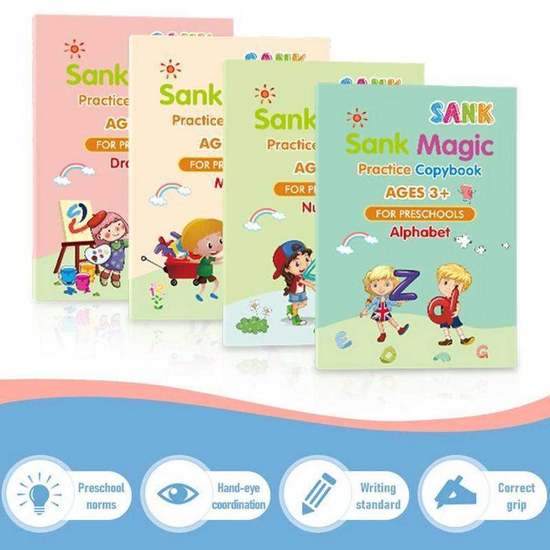 Grooved Magic Practice Copybook | English, Reusable