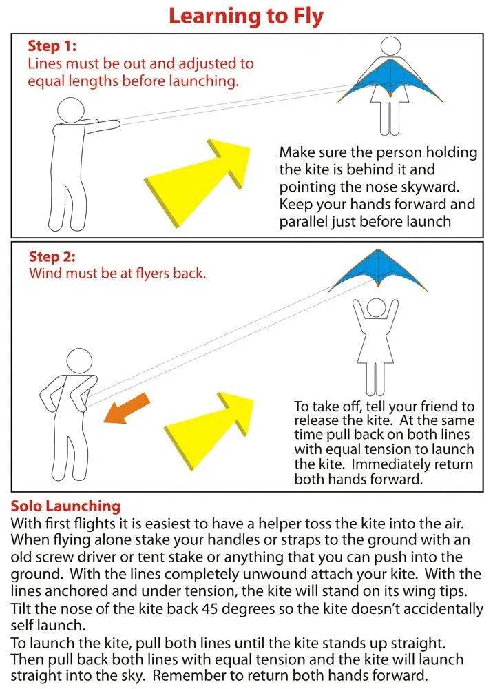 48-Inch Blue Professional Stunt Kite - Dual Line Adventure Awaits! - ToylandEU