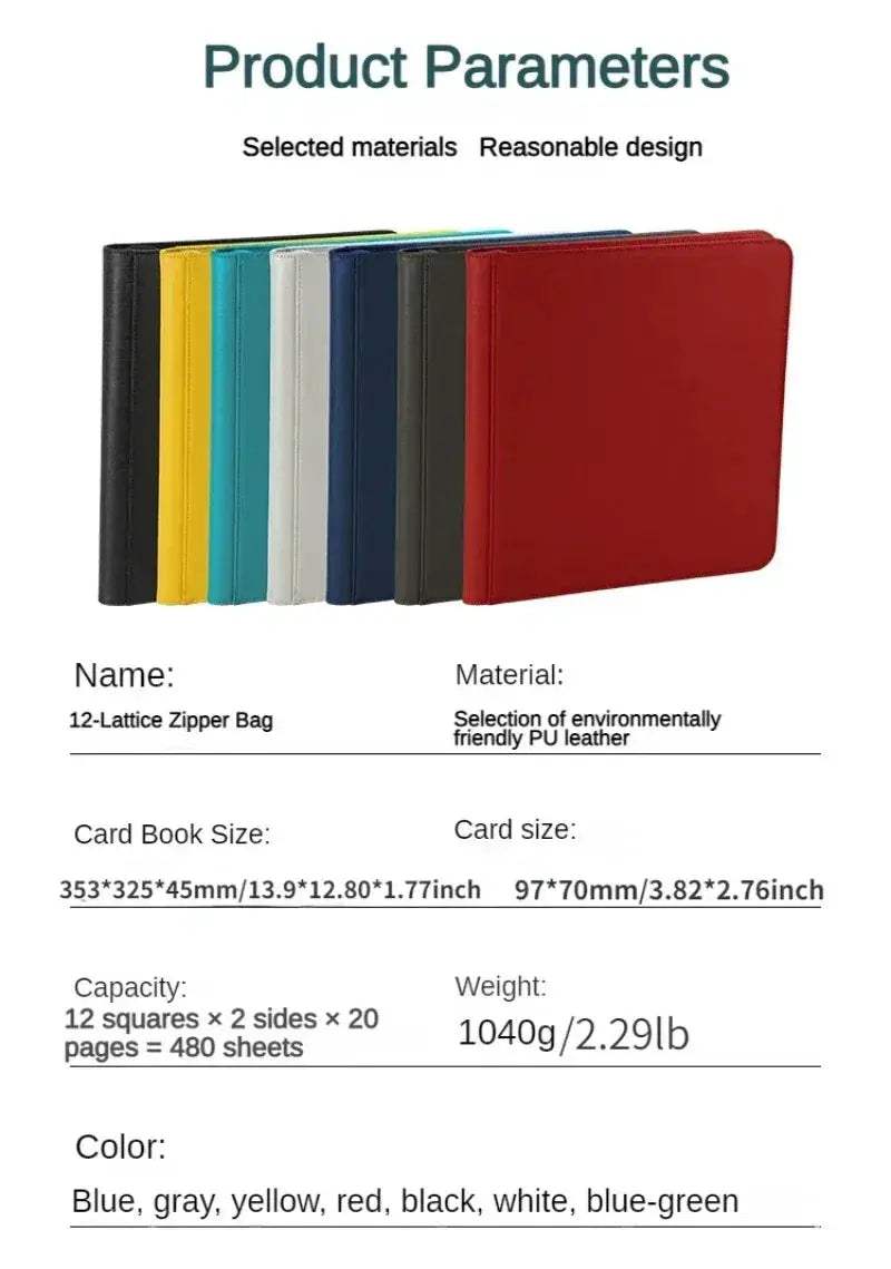 480 Pocket Card Binder with Sleeves for Trading Cards - ToylandEU
