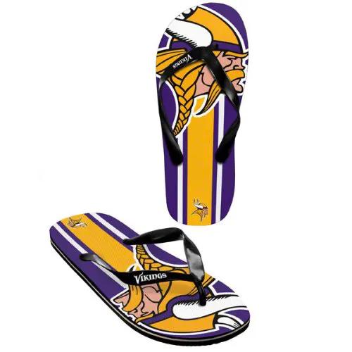 Minnesota Vikings Unisex Flip Flop - (1 Pair) - XS