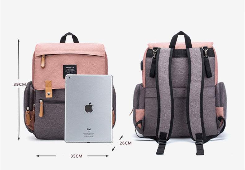 LEQUEEN Large Capacity Mummy Bag | Oxford Cloth