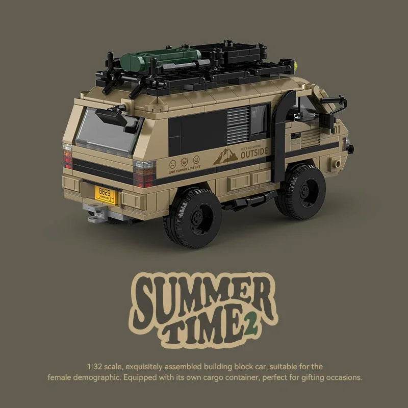 489PCS Camper Building Blocks City Passenger Truck Van Model - ToylandEU