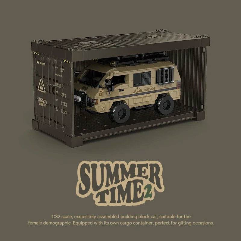 489PCS Camper Building Blocks City Passenger Truck Van Model - ToylandEU