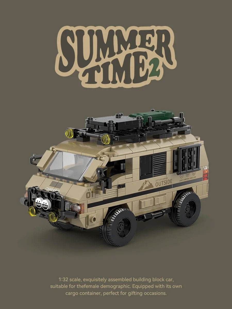 489PCS Camper Building Blocks City Passenger Truck Van Model - ToylandEU