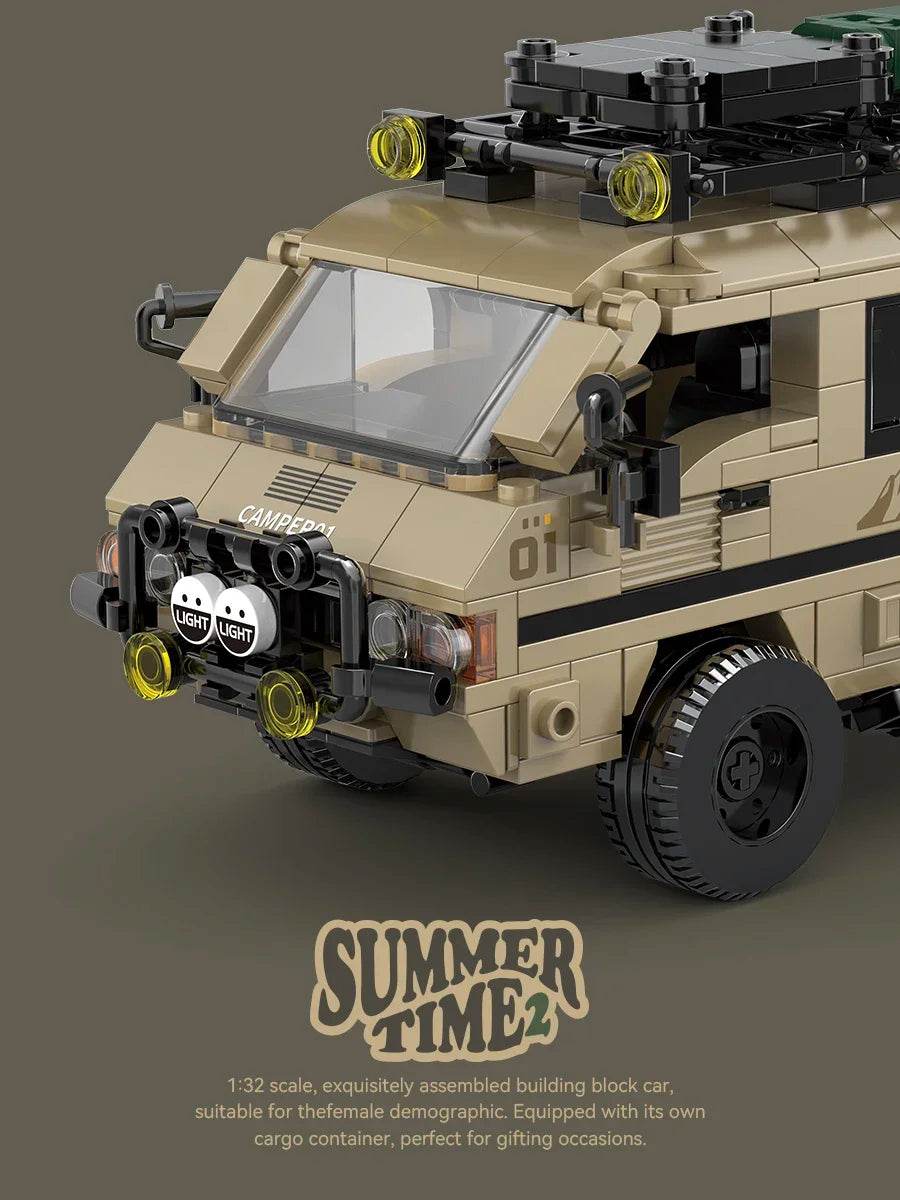 489PCS Camper Building Blocks City Passenger Truck Van Model - ToylandEU