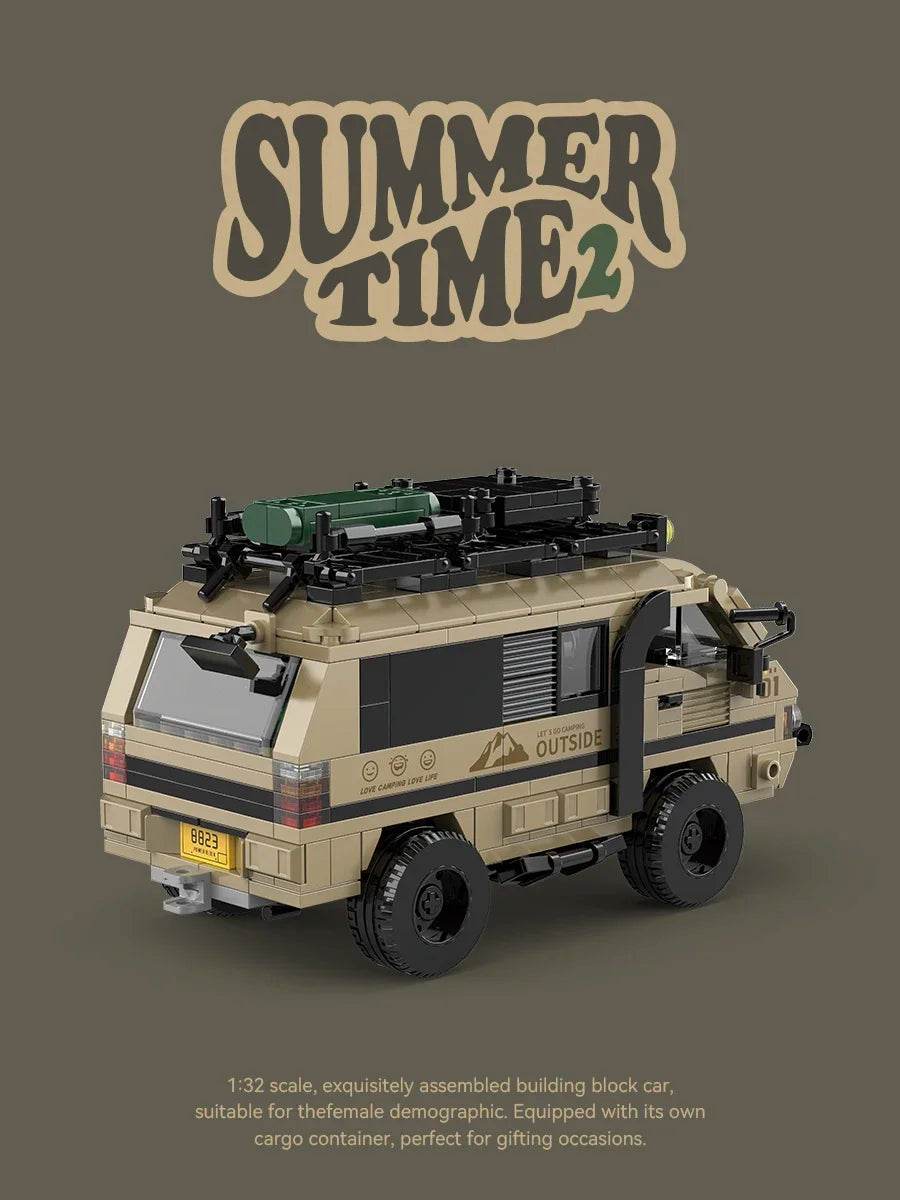 489PCS Camper Building Blocks City Passenger Truck Van Model - ToylandEU