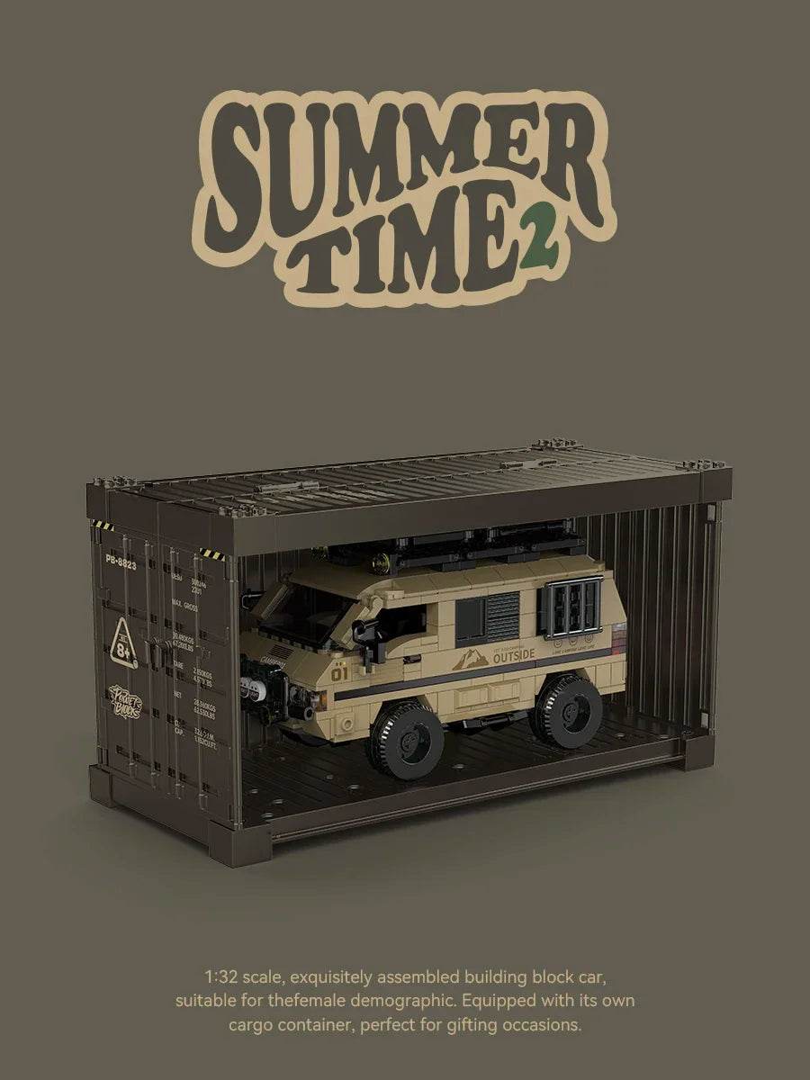 489PCS Camper Building Blocks City Passenger Truck Van Model - ToylandEU