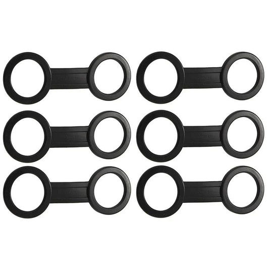 48X Scuba Diving Silicone Snorkel Mask Strap Holder Clips Black - ToylandEU