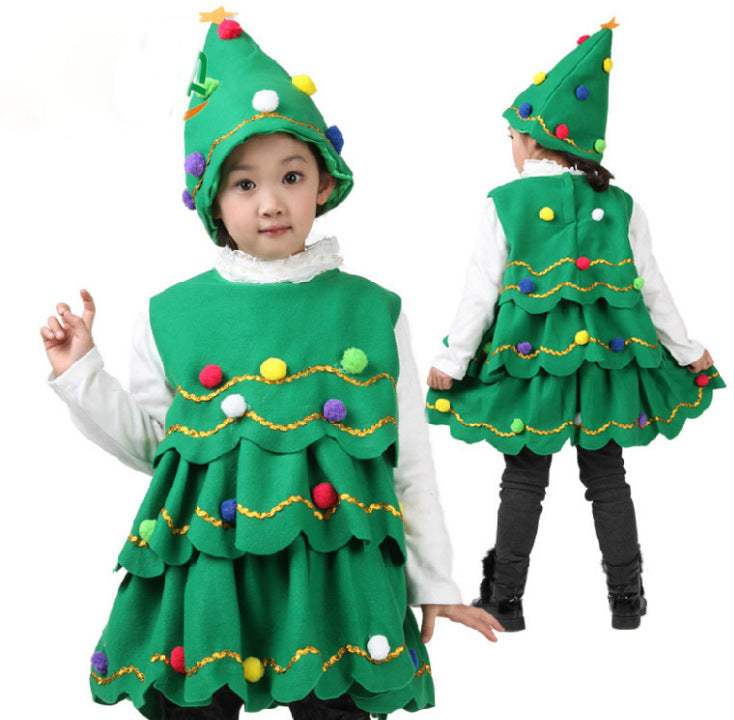 Kids' Christmas Tree Performance Dance Costume | Costumes