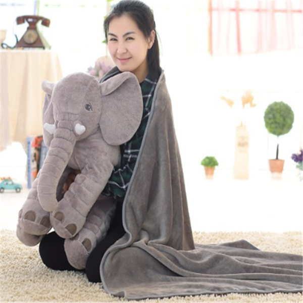 Elephant Baby Sleep Comfort Pillow with Blanket and PP Cotton Stuffing Toyland EU