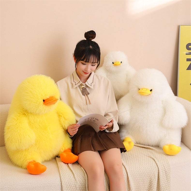 Fluffy Big Duck Plush Doll | 45-95 cm