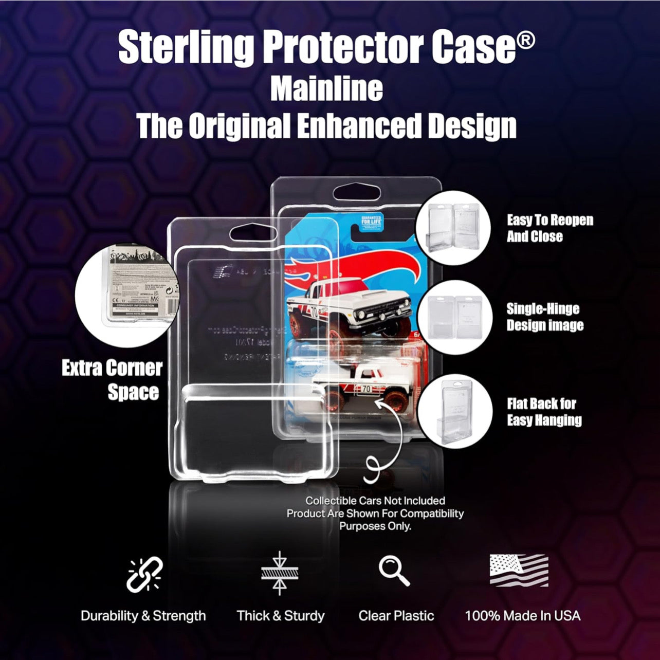 Diecast Protector Case For Regular Mainline Cars Preserves Collection