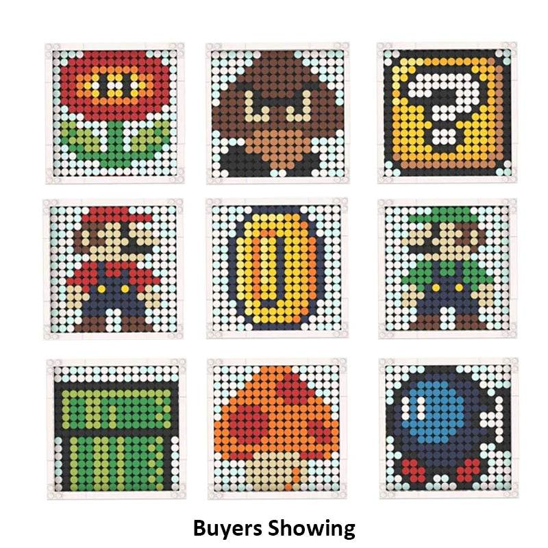 49Pcs Building Blocks 16x16 Baseplate Frame for Mosaic Art - ToylandEU