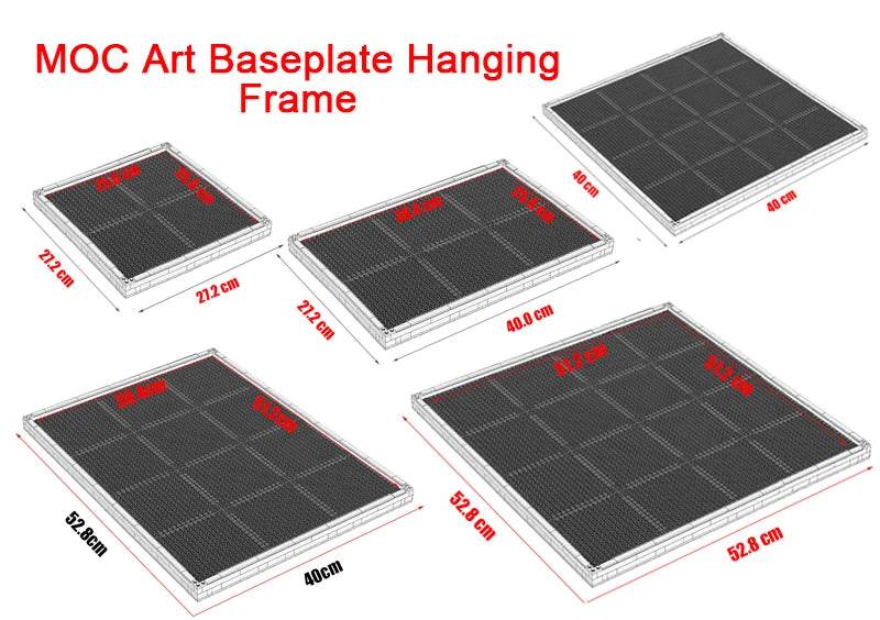 49Pcs Building Blocks 16x16 Baseplate Frame for Mosaic Art - ToylandEU