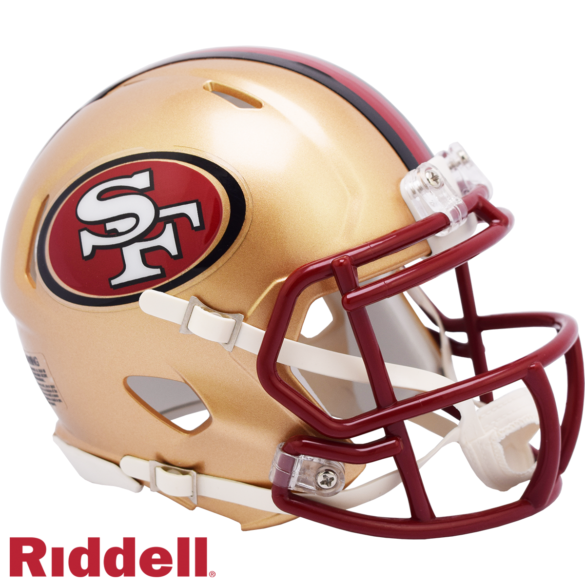 San Francisco 49ers Helmet Riddell Replica Mini Speed Style 1996-2008 T/B Periodic Restock