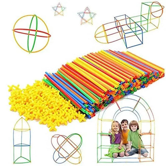 4D Building Straws And Connectors Educational Toy Set - ToylandEU