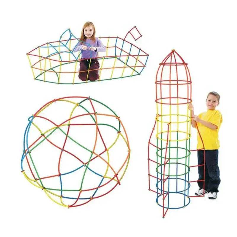 4D Building Straws And Connectors Educational Toy Set - ToylandEU