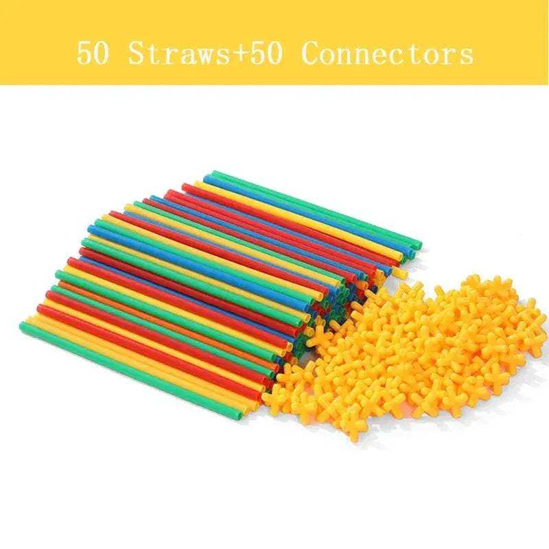 4D Building Straws And Connectors Educational Toy Set - ToylandEU