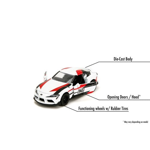 Die-Cast Toy Cars 1-64 Scale 5 Pack Toyota Racing Series