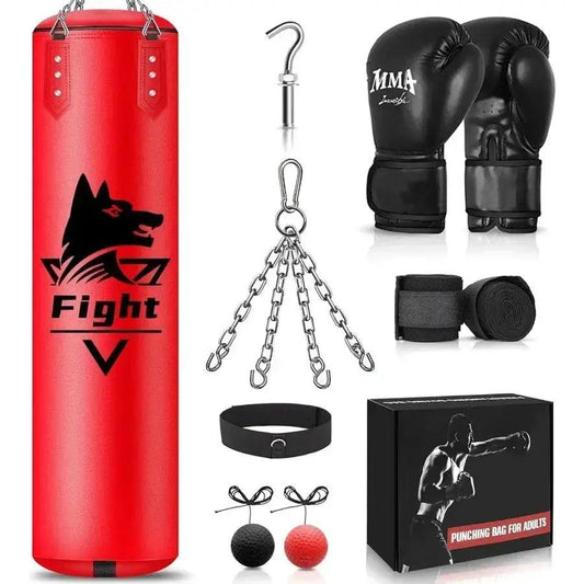  4Ft Hanging Punching Bag Durable PU Leather For Adults -  ToylandEU™