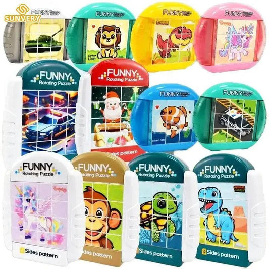  4IN1 Rotating Puzzle for Kids Fidget Toys 3 4 5 6 7 8 Year Old 4 Puzzles in 1 Fine Motor Skills Gift for Boys & Girls Ages 3+ -  ToylandEU™