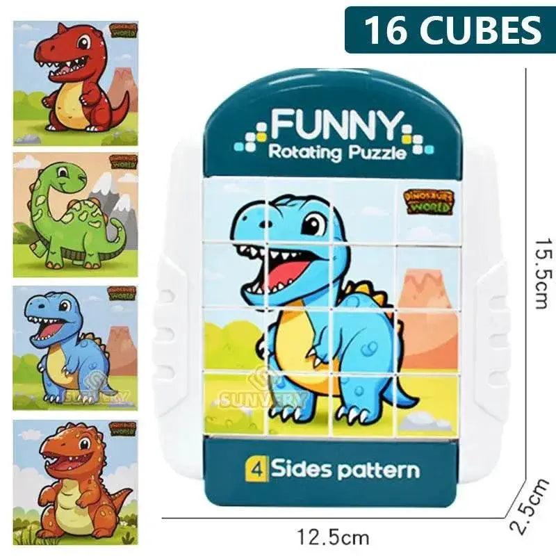  4IN1 Rotating Puzzle for Kids Fidget Toys 3 4 5 6 7 8 Year Old 4 Puzzles in 1 Fine Motor Skills Gift for Boys & Girls Ages 3+ -  ToylandEU™
