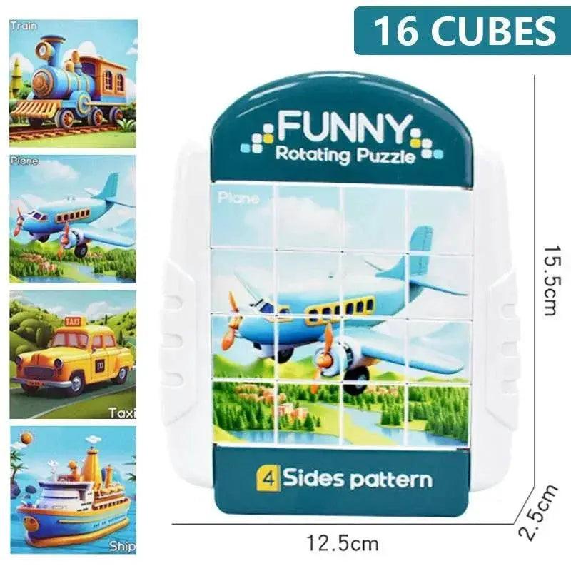  4IN1 Rotating Puzzle for Kids Fidget Toys 3 4 5 6 7 8 Year Old 4 Puzzles in 1 Fine Motor Skills Gift for Boys & Girls Ages 3+ -  ToylandEU™