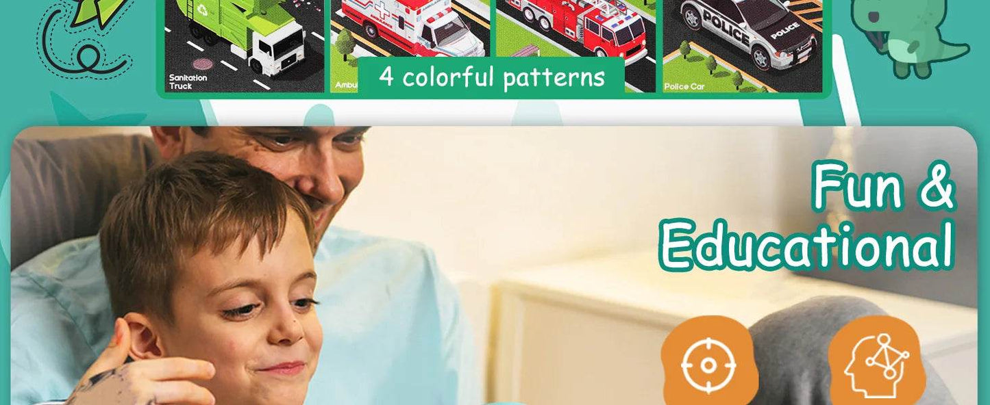 4IN1 Rotating Puzzle for Kids Fidget Toys 3 4 5 6 7 8 Year Old 4 Puzzles in 1 Fine Motor Skills Gift for Boys & Girls Ages 3+ - ToylandEU