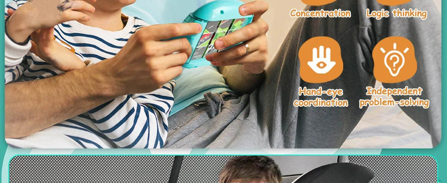 4IN1 Rotating Puzzle for Kids Fidget Toys 3 4 5 6 7 8 Year Old 4 Puzzles in 1 Fine Motor Skills Gift for Boys & Girls Ages 3+ - ToylandEU