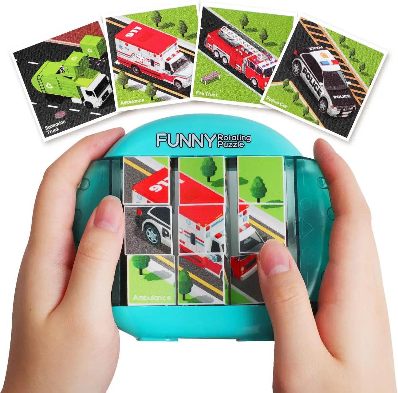 4IN1 Rotating Puzzle for Kids Fidget Toys 3 4 5 6 7 8 Year Old 4 Puzzles in 1 Fine Motor Skills Gift for Boys & Girls Ages 3+ - ToylandEU