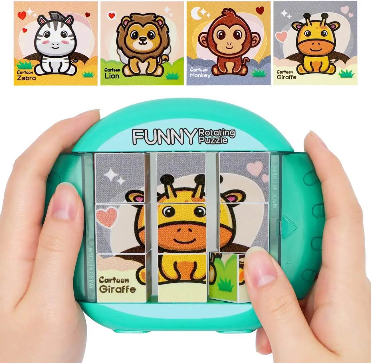 4IN1 Rotating Puzzle for Kids Fidget Toys 3 4 5 6 7 8 Year Old 4 Puzzles in 1 Fine Motor Skills Gift for Boys & Girls Ages 3+ - ToylandEU