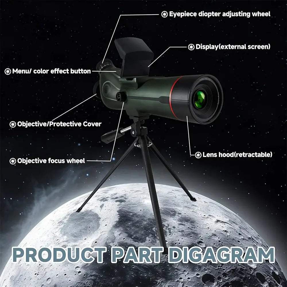 4K Digital Spotting Scope With Auto Focus Portable Tripod - ToylandEU
