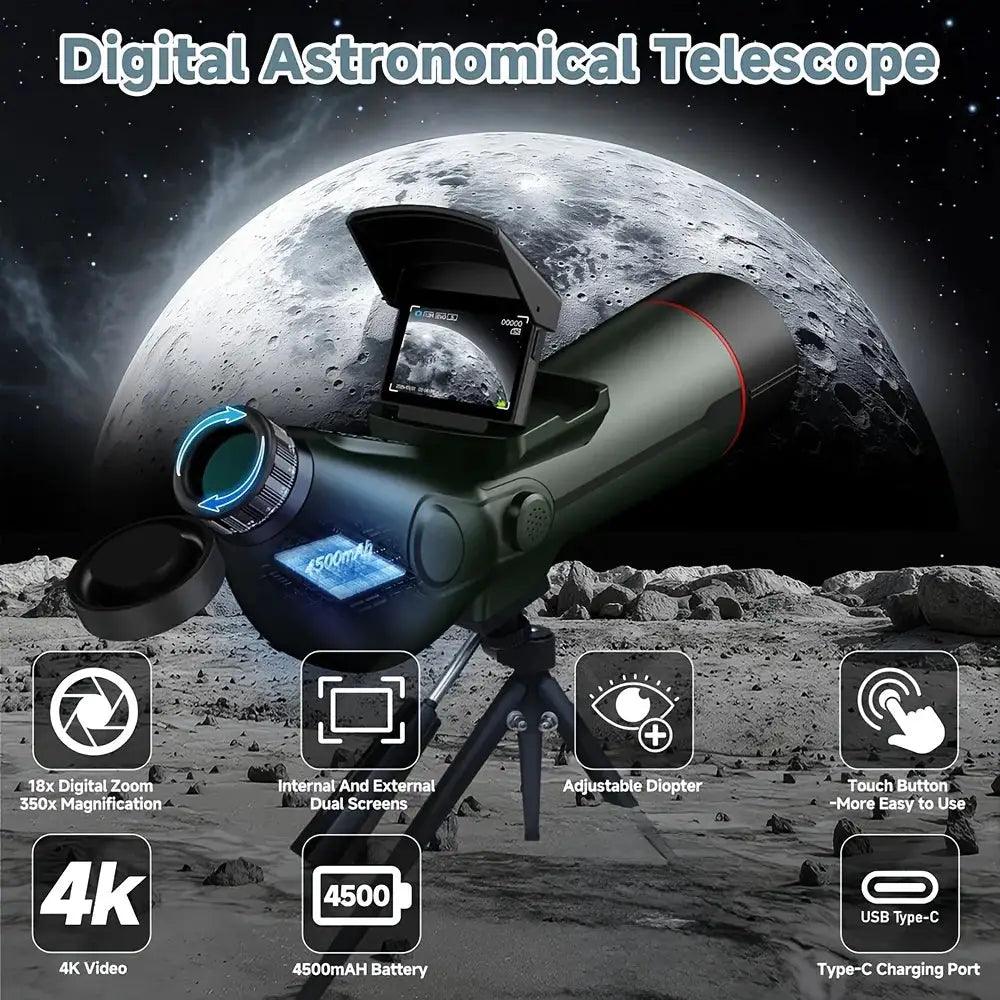  4K Digital Spotting Scope With Auto Focus Tripod -  ToylandEU™