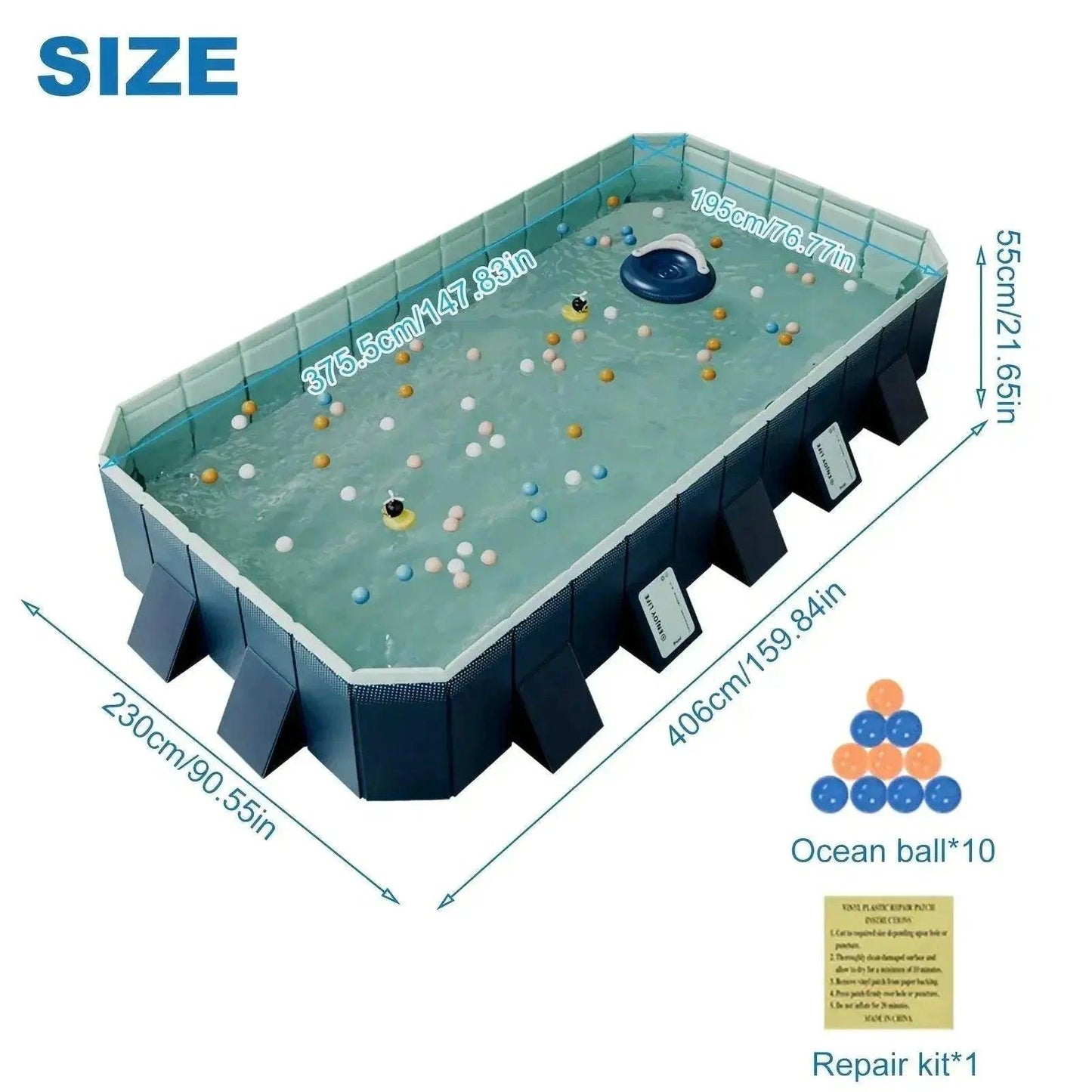  4M Non-Inflatable Swimming Pool for Outdoor Family Fun -  ToylandEU™