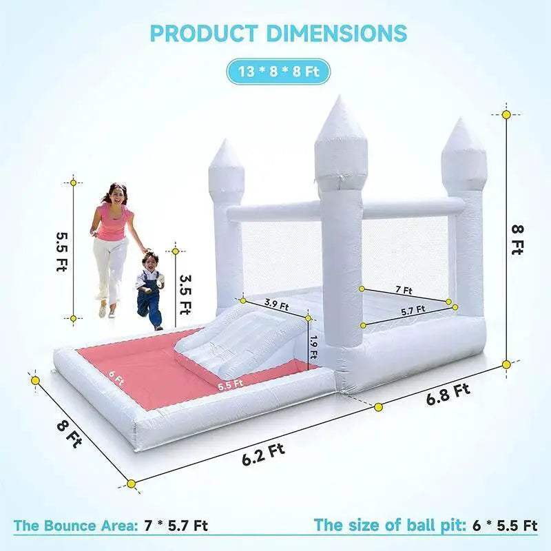  4M Oxford Bounce House With Ball Pool Slide For Kids -  ToylandEU™